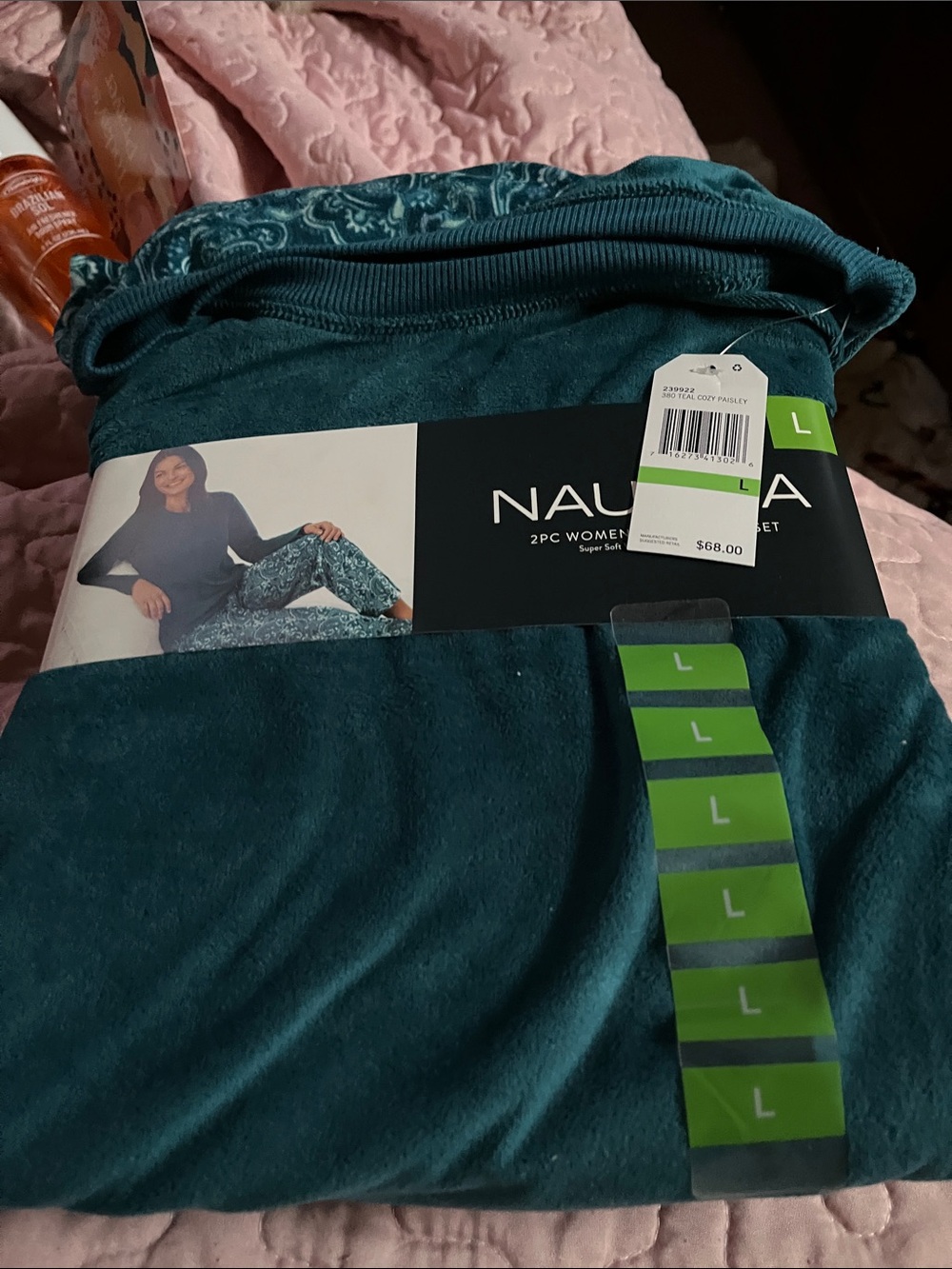 Nautica Teal Green Two-Piece Women's Sleep Set